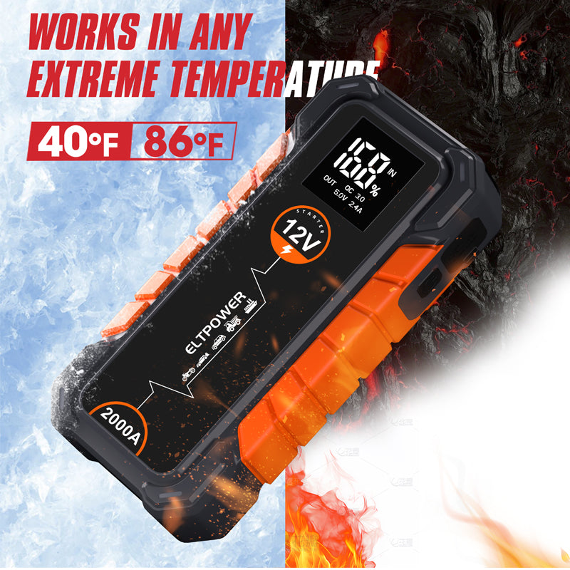 12v 2000A wireless charging power bank jump starter USB Fast Charging Portable Safe Jump Starter