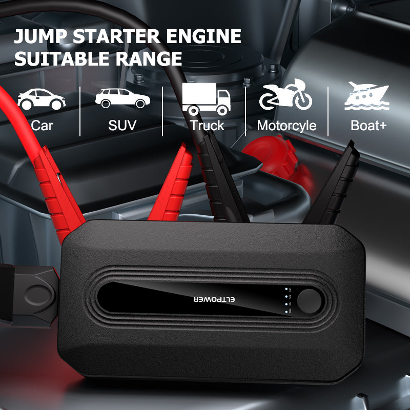 12V 12800mAh Car Jump Starter Factory Portable Emergency Charger Power Bank Battery Booster Starting Device
