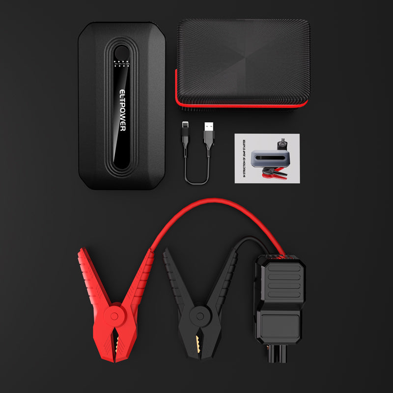 12V 12800mAh Car Jump Starter Factory Portable Emergency Charger Power Bank Battery Booster Starting Device