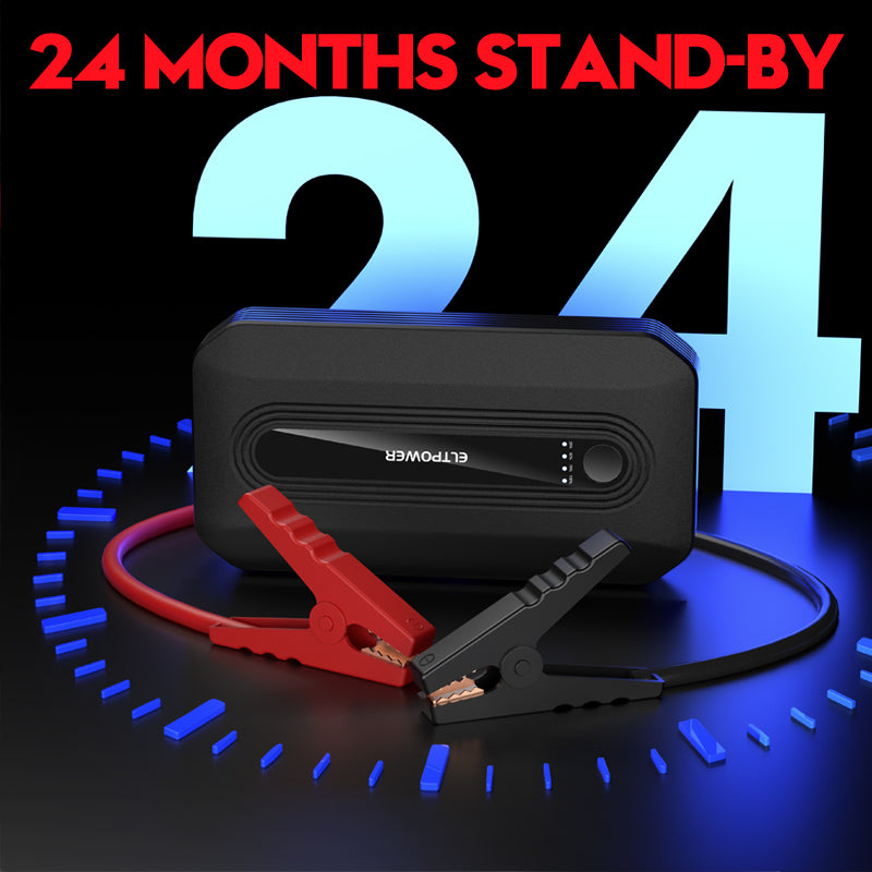 12V 12800mAh Car Jump Starter Factory Portable Emergency Charger Power Bank Battery Booster Starting Device