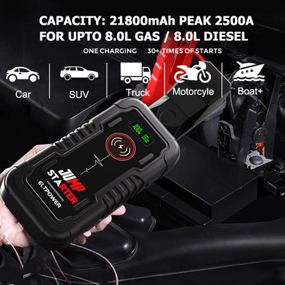 OEM & ODM 12V 2500A Portable Car Emergency Kits Battery Charger Jumper Box Booster Pack Jumpstarter for Car