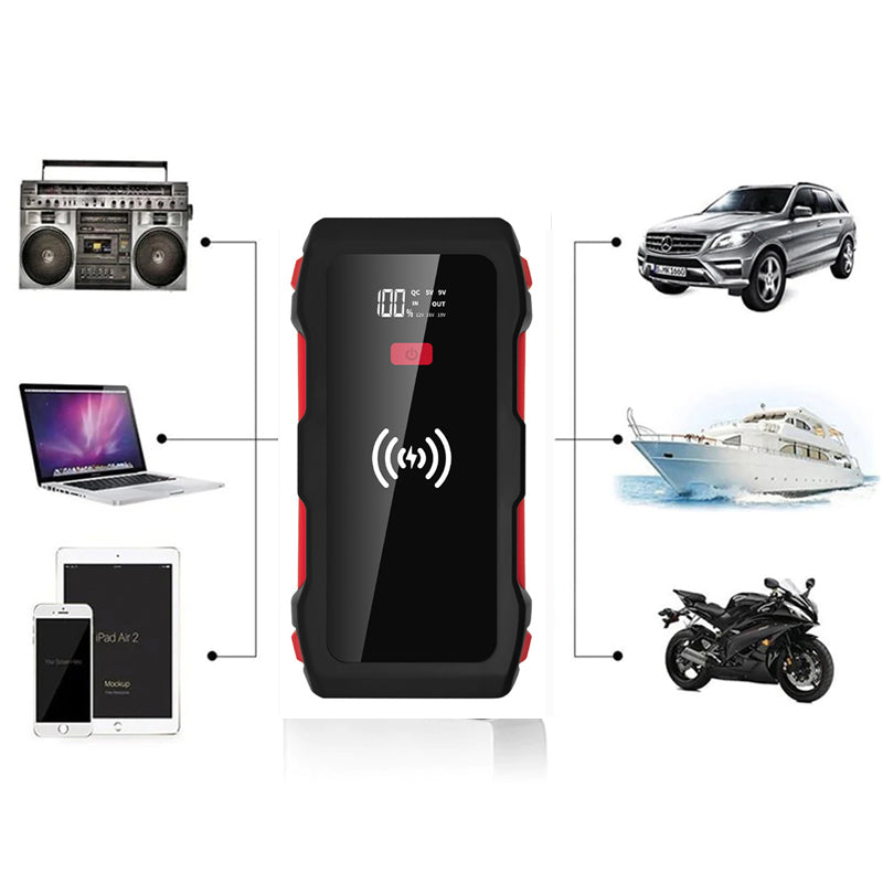 Factory Price 12V 7200mAh Portable car jump start Multifunction jump starter power bank with Flashlight Jump Starter