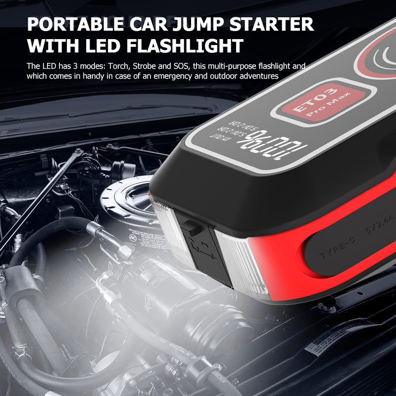 Customize 21800mAh High Power Car Jump Starter Power Bank Mult-function 12V Battery Jump Booster Power Bank