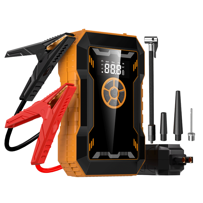 Factory wholesale Price 12V 12000mAh Car Emergency Tool Jumper Start Portable lithium Battery jump starter with Tire Compressor