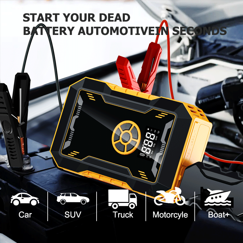 Factory wholesale Price 12V 12000mAh Car Emergency Tool Jumper Start Portable lithium Battery jump starter with Tire Compressor